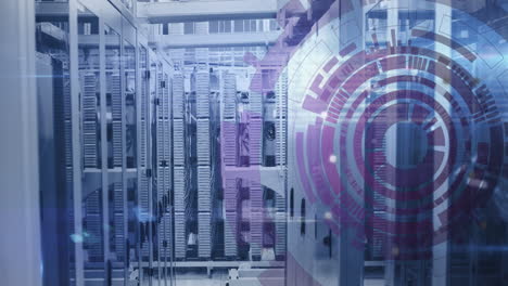 animation of data processing over computer servers