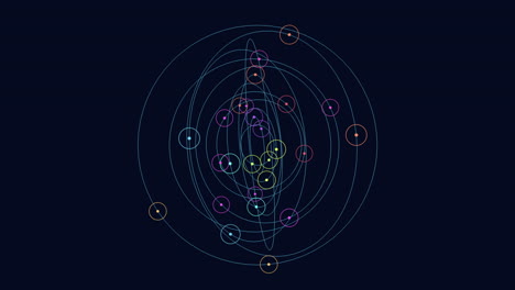 colorful solar system planets orbiting the sun