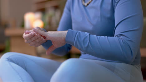 Hand-pain,-yoga-or-woman-with-injury-from-accident