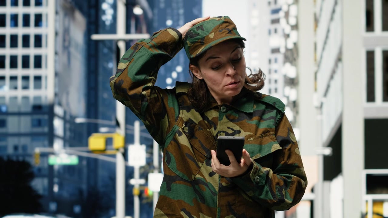 Soldato abbattuto vede notizie preoccupanti sulla guerra sullo smartphone in città