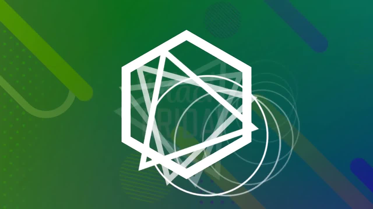 animación de figuras geométricas durante el viernes negro