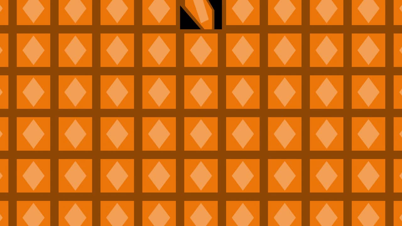 Orange and Brown Geometric Pattern