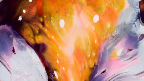 pintura giratoria. diseño abstracto. pintura abstracta. fondo de movimiento. fusión colorida. reacción de pintura. giro de colores. bucle
