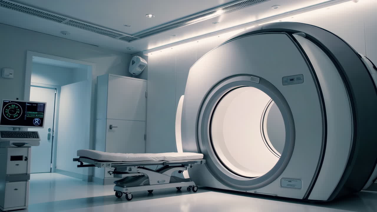 Modern MRI Scan Room