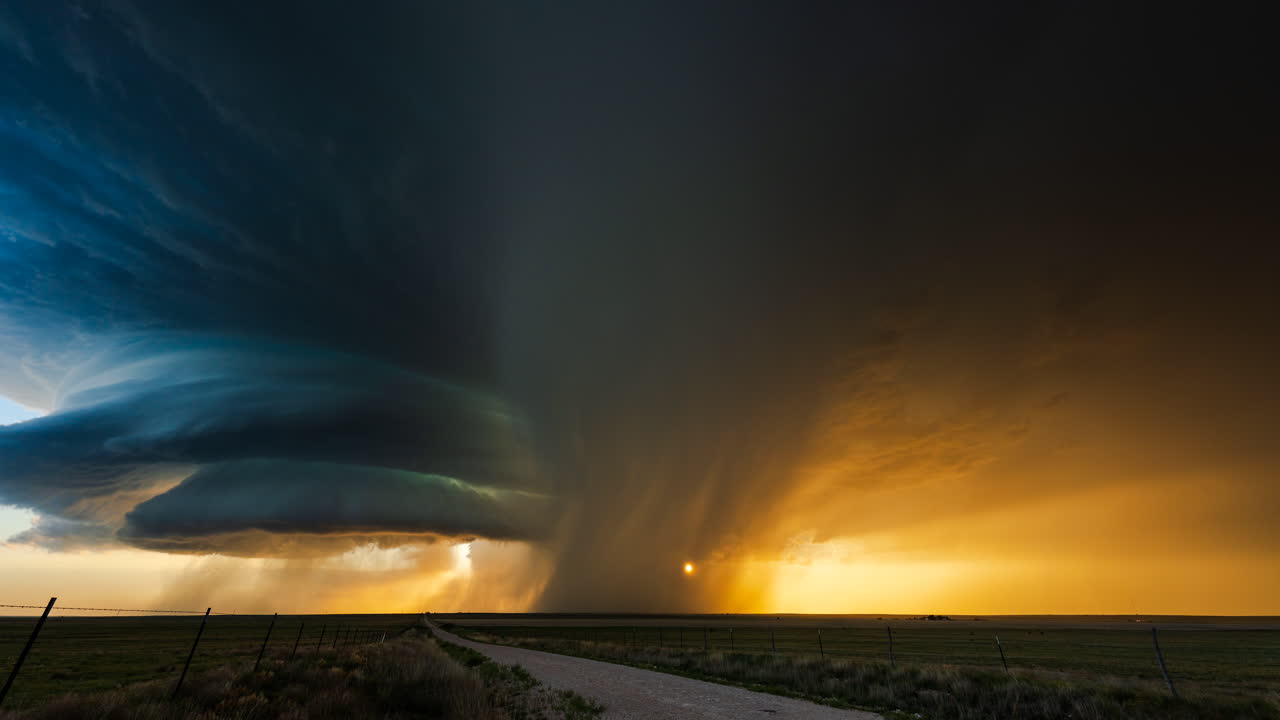 Epic storm clouds gathering across a dark sky showing intense weather change and climate power