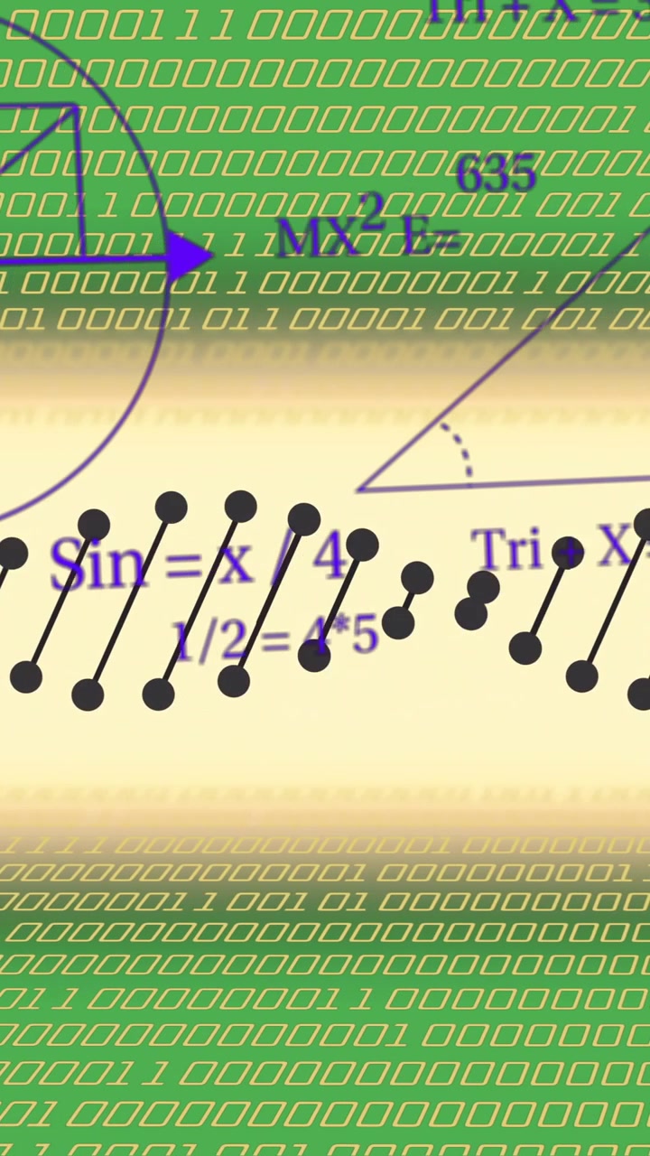 Wiskundige formules en binaire code over een DNA-streng illustratie