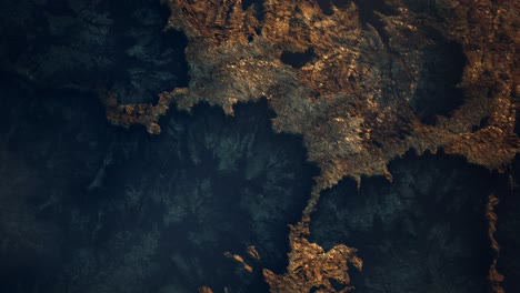 vista superior del cañón de la roca roja