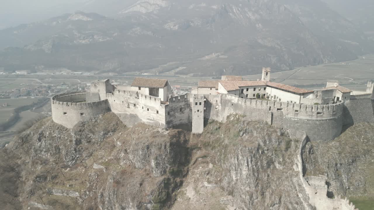 Cinematic drone footage of the stunning Castel Beseno in Trentino.