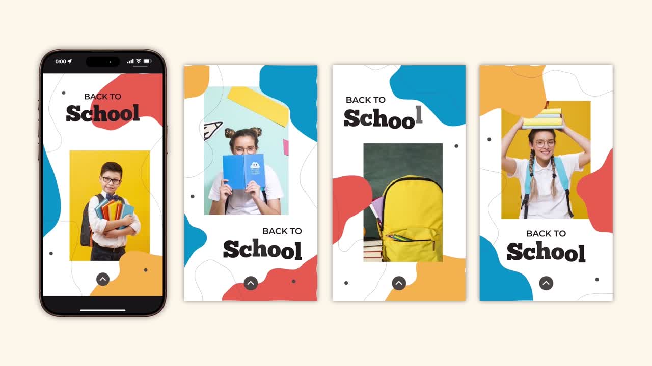 Back to School Social Media Story Templates