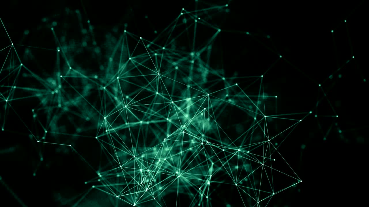 Plexus abstract network titles technology science background loop