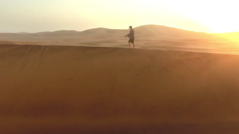 just him versus the desert