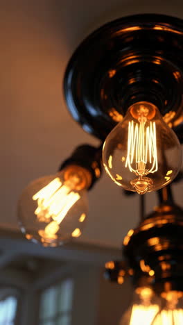 lámparas de edison de época candelabro