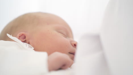 portrait of sleeping newborn baby