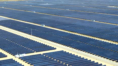 large scale solar farm in the mojave desert