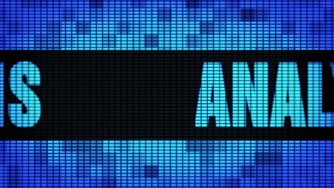 Analysis Display on LED Screen