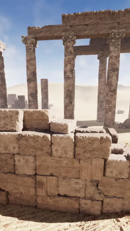 ruinas de un antiguo templo en el desierto