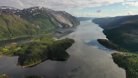 aerial footage beautiful nature norway