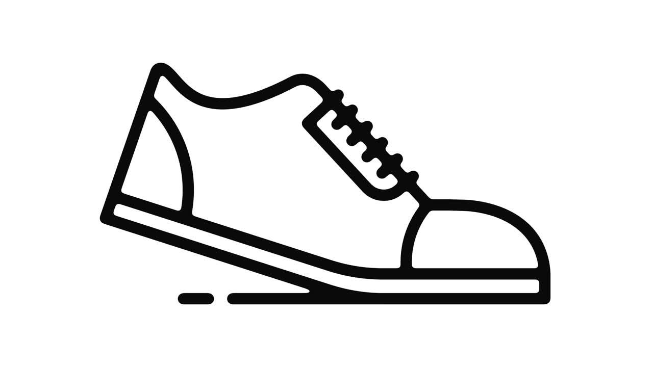 실행 라인 모션 그래픽