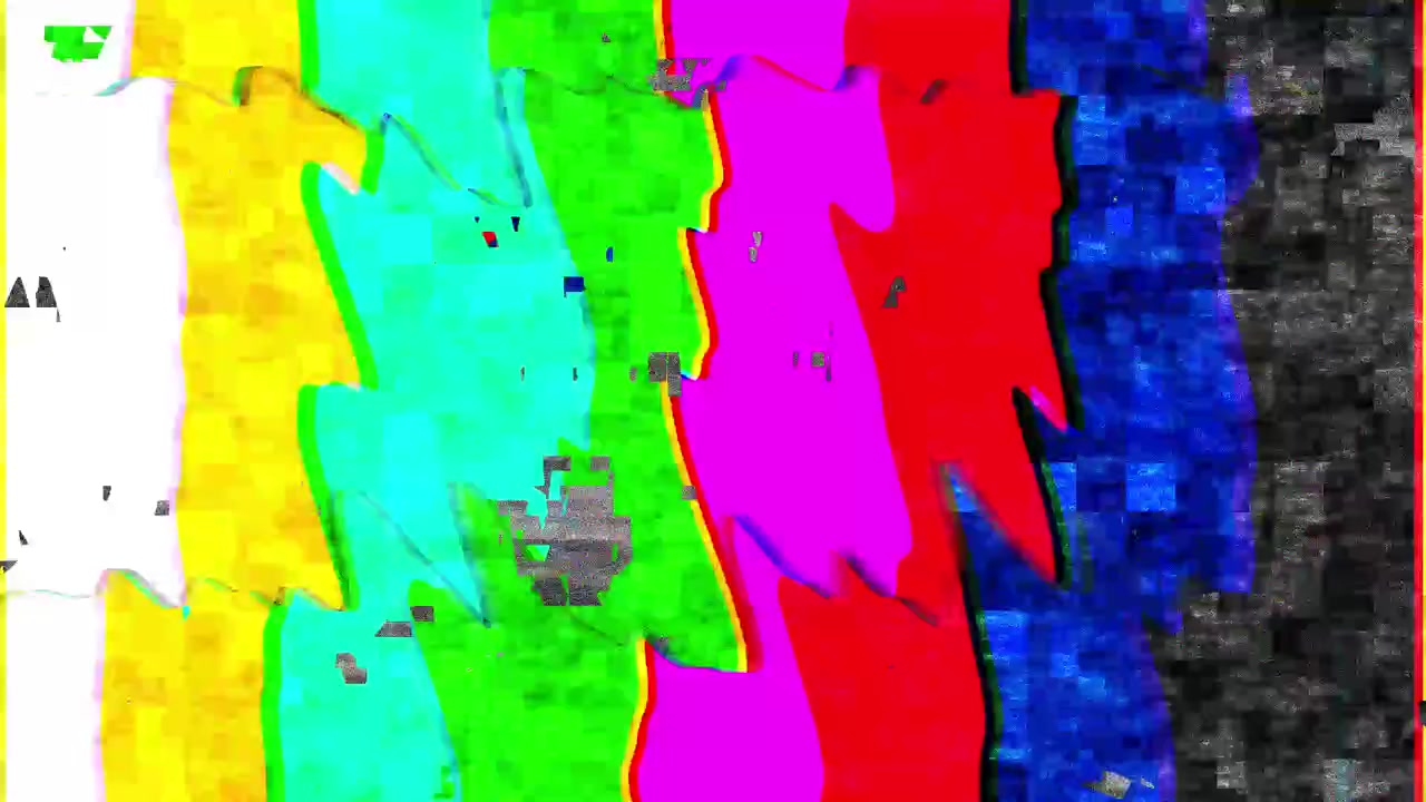 Distortion Television Bar Signal Glitch
