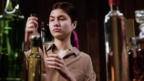 bartender working in bar