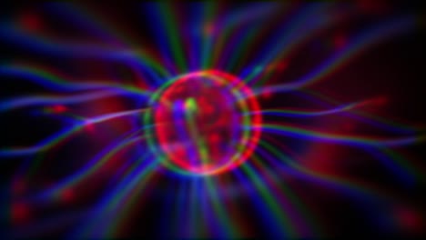 erupciones de prisma de plasma como fondo decorativo o como ejemplo científico