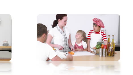 hand scrolling through and activating family videos