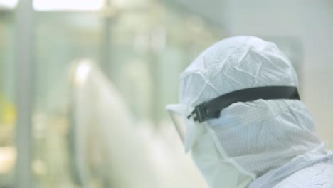 factory worker in protective gear