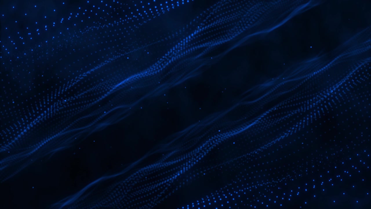 Abstract Blue Wave Particle Background