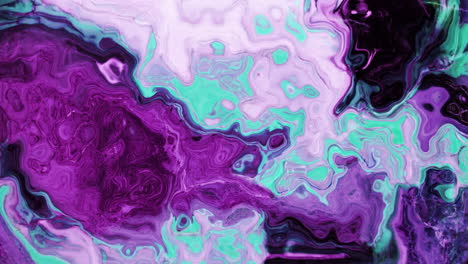 animación de líquido de color vibrante que fluye en movimiento hipnótico