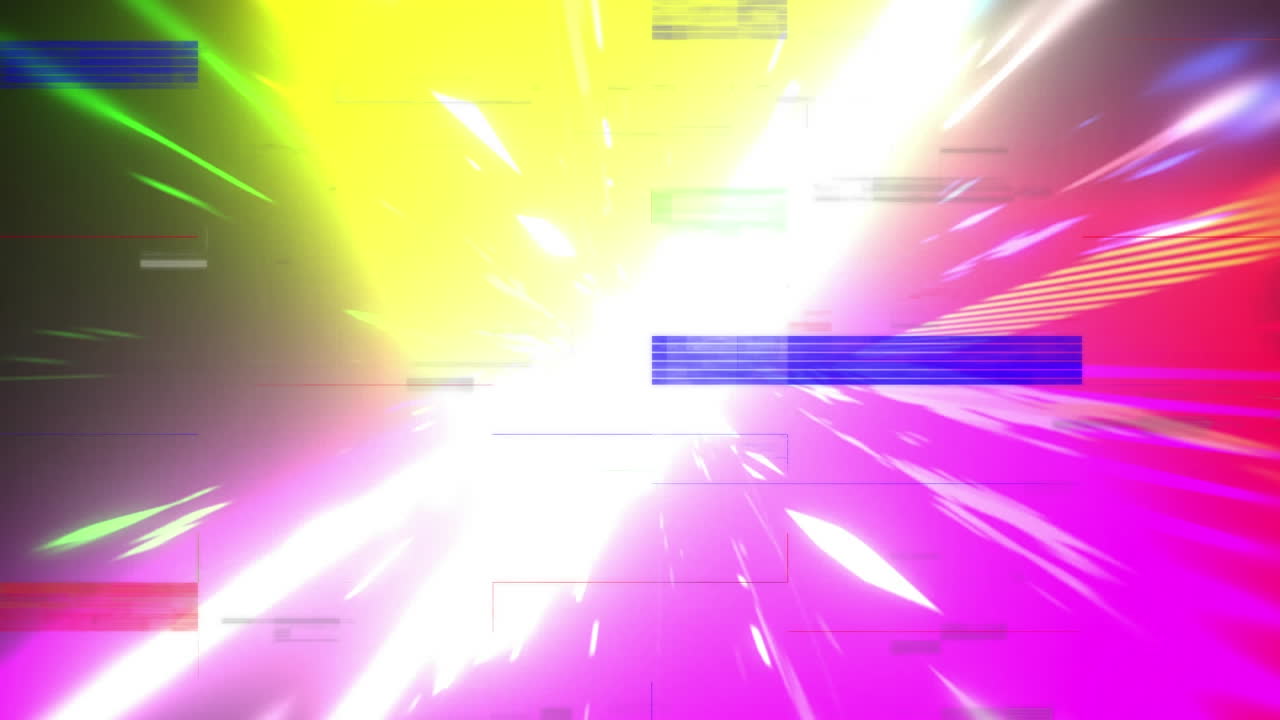 animación de rectángulos parpadeantes que se mueven en un bucle sin costuras sobre senderos de luz.