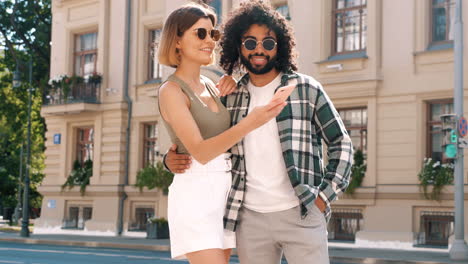 couple taking a selfie outdoors