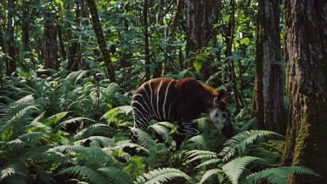 okapi in its natural habitat