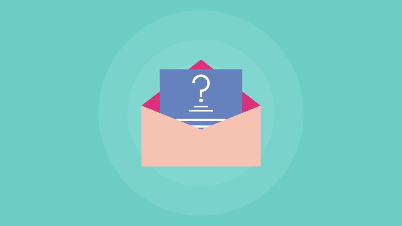 Open Envelope with Question Mark