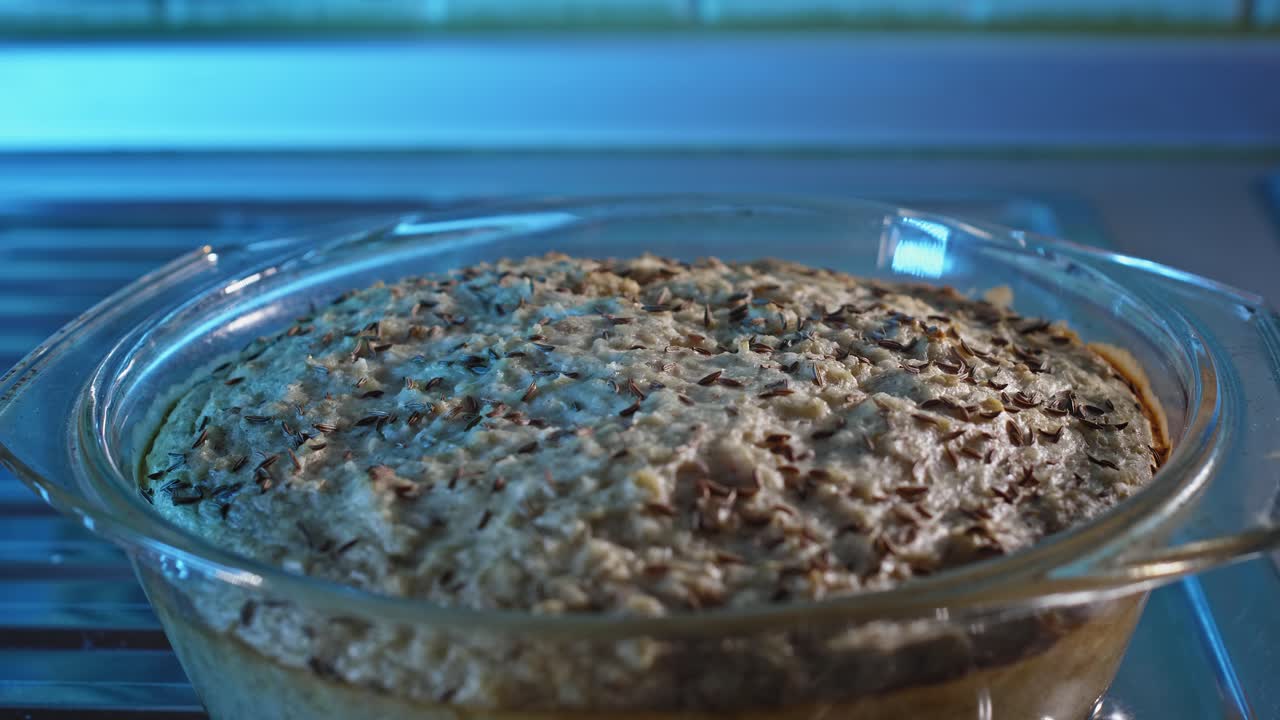 plato casero de pollo y avena para el desayuno