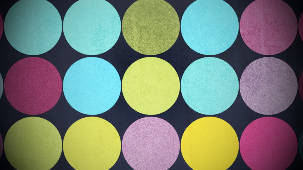 gran patrón de puntos geométricos abstractos y coloridos