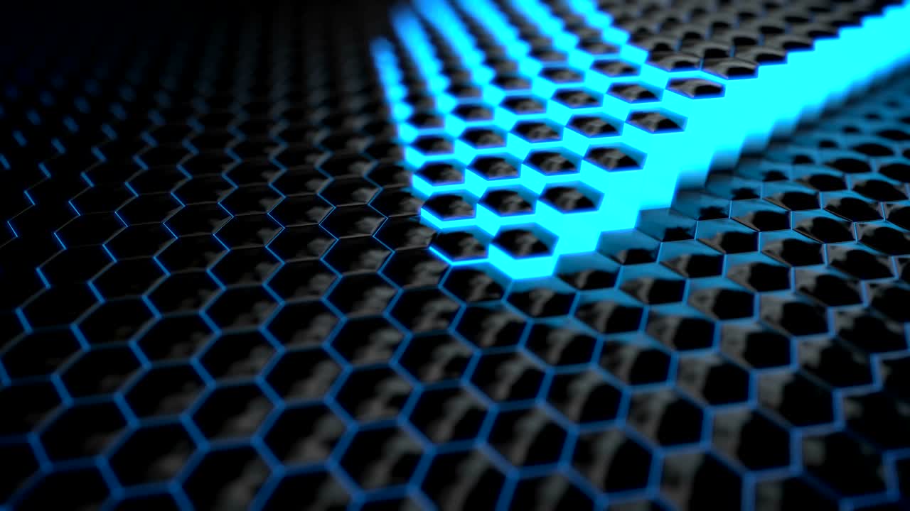 animación 3d de bucle de superficie de la célula abstracta