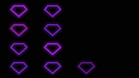 Patrón-De-Diamante-Retro-Púrpura-Neón