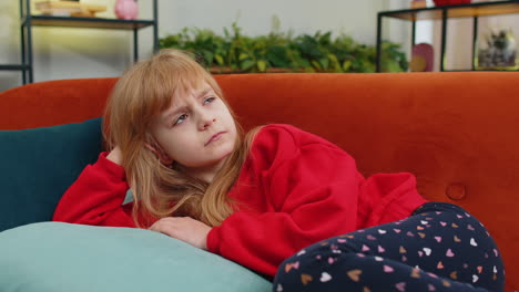 teen girl at home suffers from unfair situation problem break up depressed feeling bad burnout