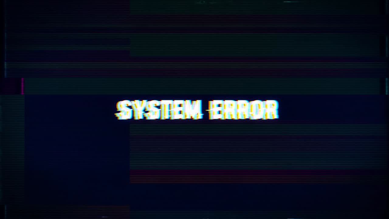 mensaje de alerta de error del sistema a través del programa binario de la computadora y el fondo de fallo de piratería