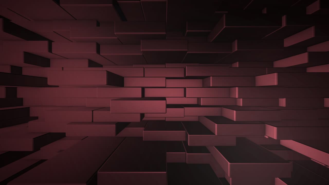 Animated Abstract Background from Moving Cubes
