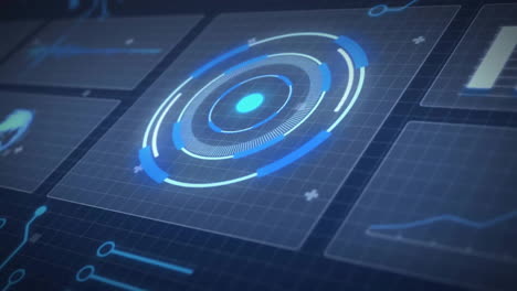 Animation-of-scope-and-data-processing-with-circuit-board