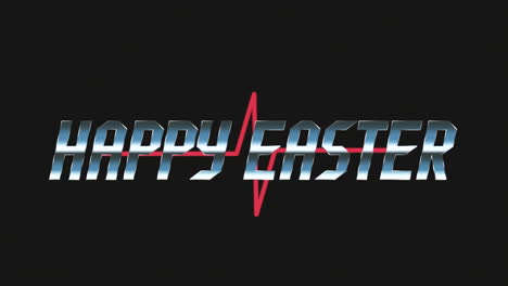 Happy-Easter-with-pulse-trace-on-digital-screen