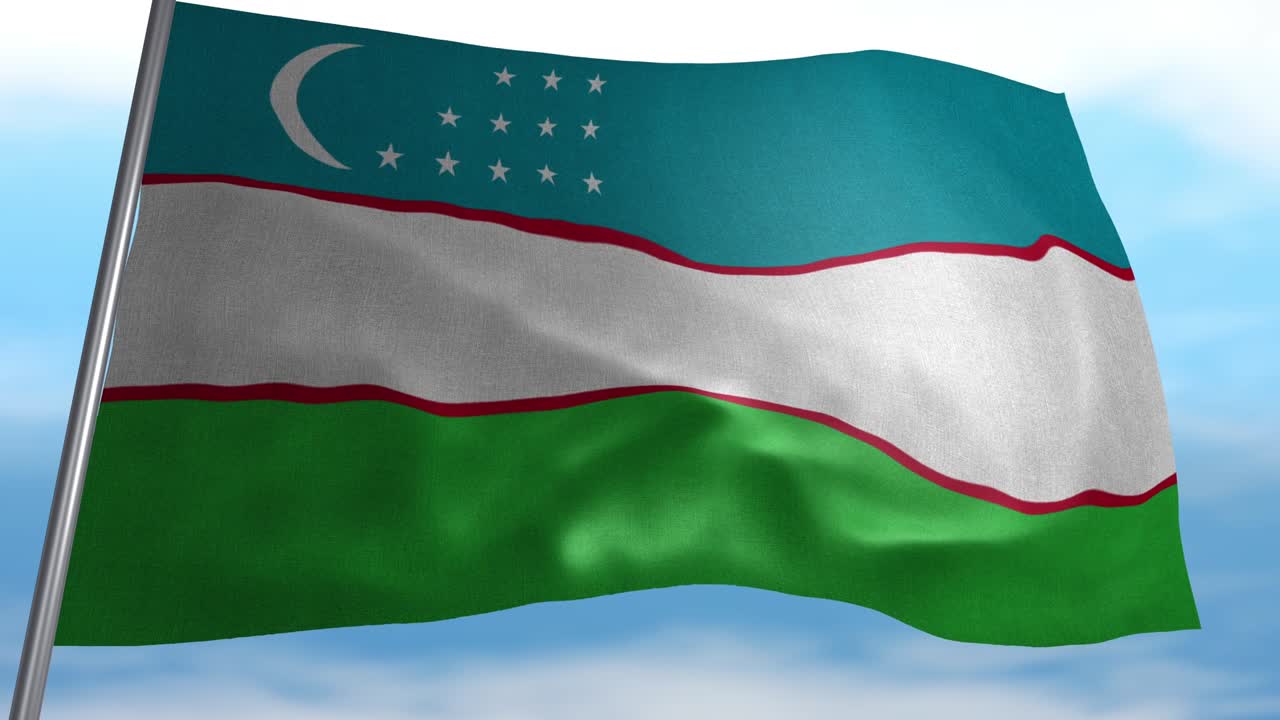 флаг узбекистана