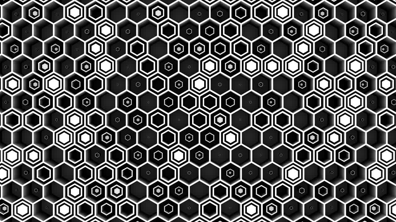 el fondo de los hexágonos