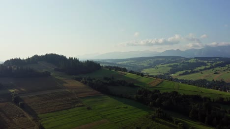 Mountain-Landscape-Of-Ostrysz-In-Podhale,-Poland,-In-The-Foothill-Of-Tatra-Range-Of-Carpathian-Mountains