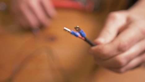 conectores eléctricos macho y hembra, cableado diy prensado