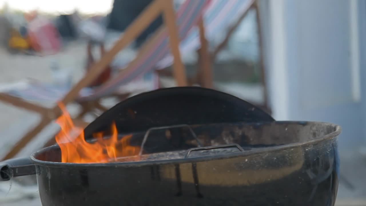 Beach BBQ: Flames on the Grill