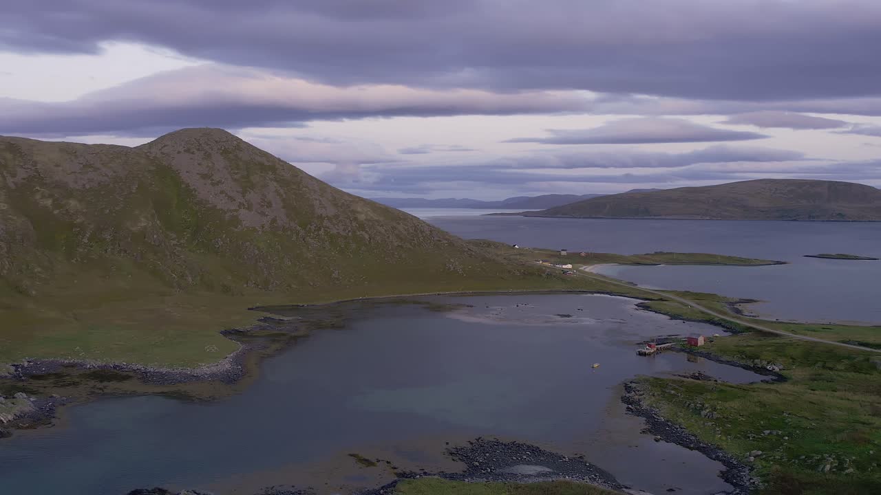 Aerial View Tufjord, Norway: Coastal Landscape and Northern Waters