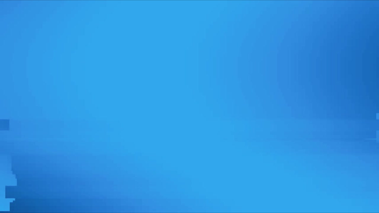 Efek Transisi Glitch Digital Biru Abstrak