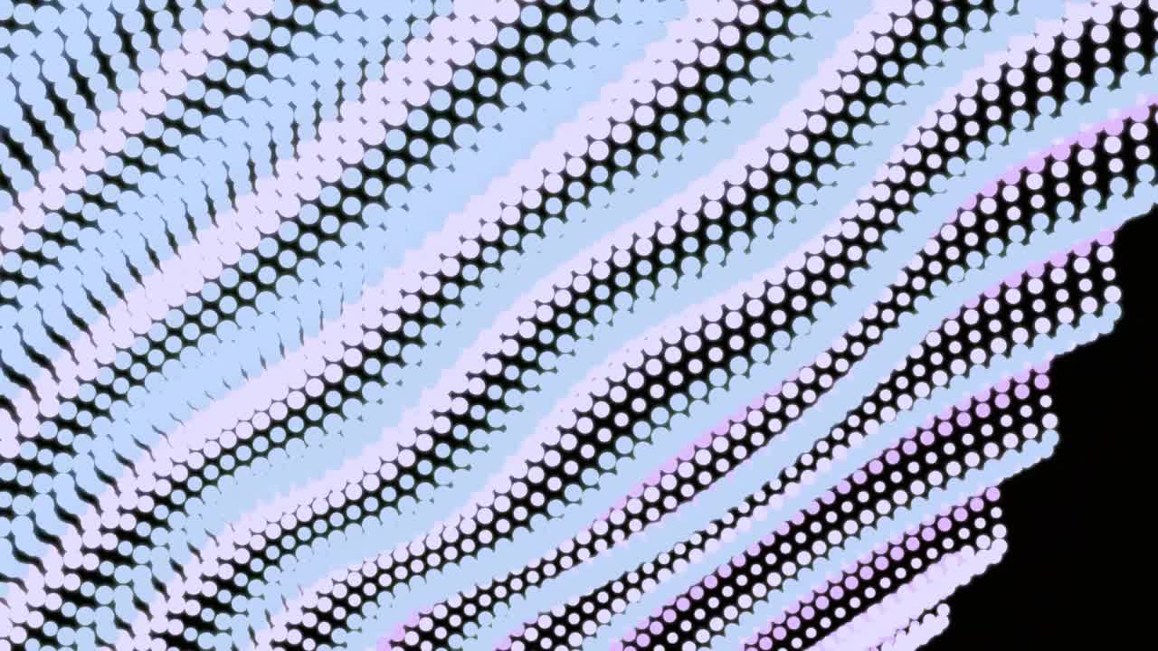 Abstract Flowing Wavy Dot Pattern Animation